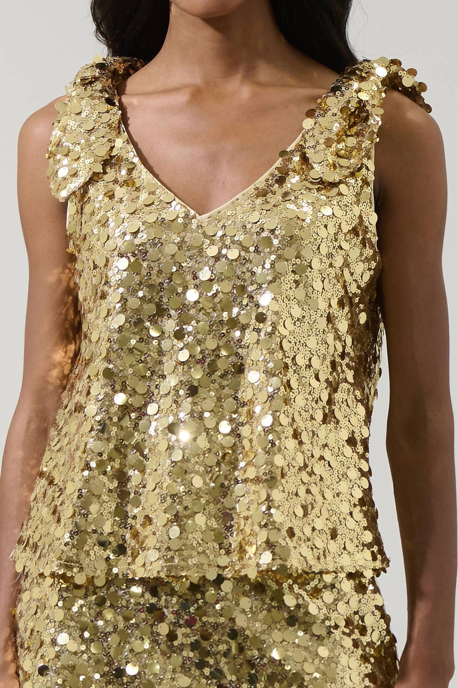 Sugarlips - Cressida Sequin Sleeveless Top