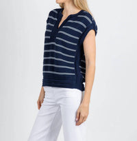 Melissa Nepton - Teresa Split V-neck Sweater