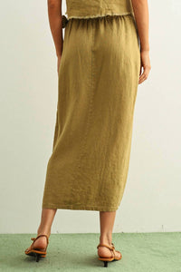 Deon - Blakely Raw Hem Wrap Skirt