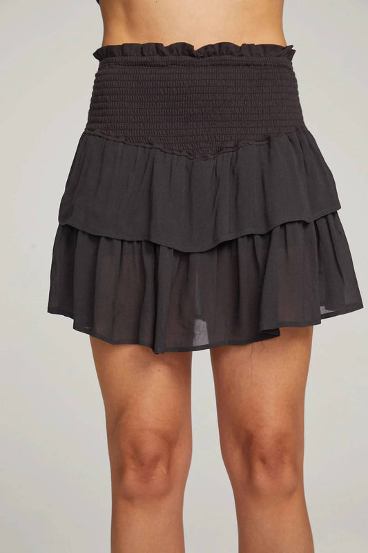 Chaser - Ruffled Tiered Mini Skirt