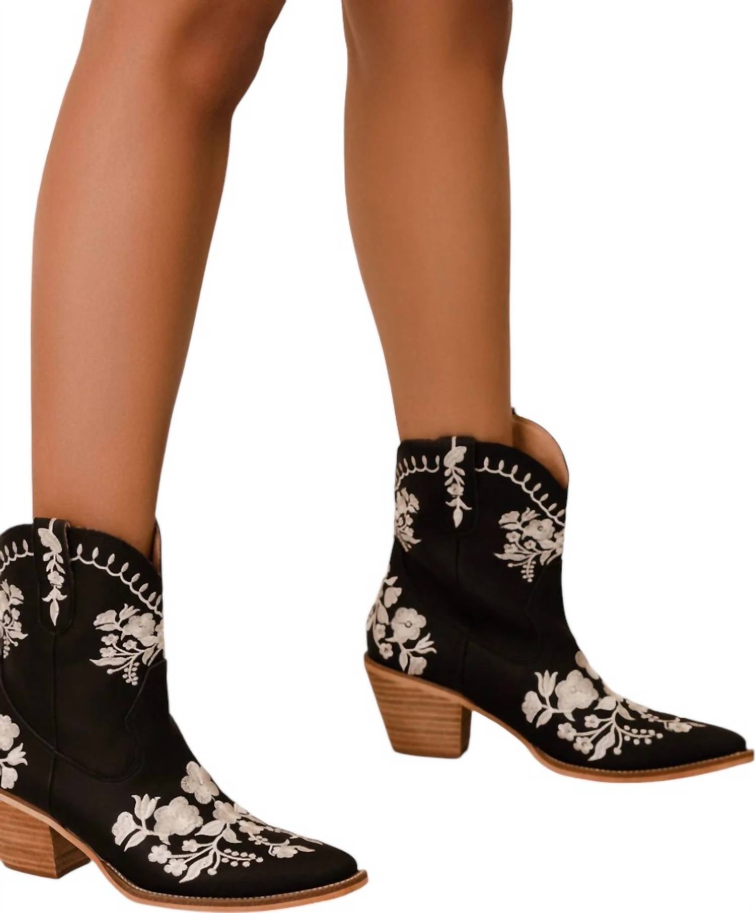 Miim - Women's Caroline Embroidery Booties