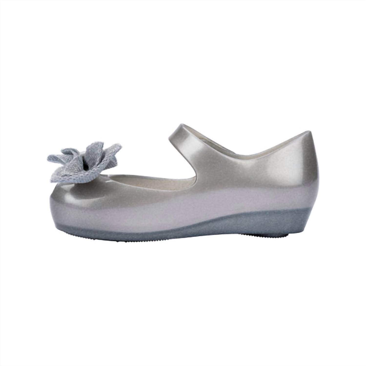 Mini Melissa Girls Ultragirl Special Sandals in pearly silver - kids' sandal - alternate view