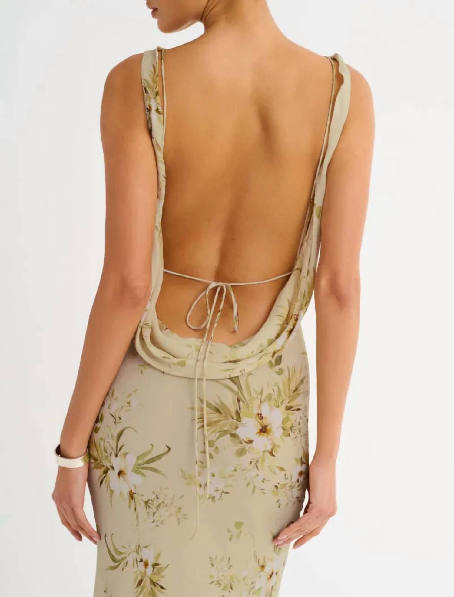 Rumored - Hollywood Cowl Neck Gown