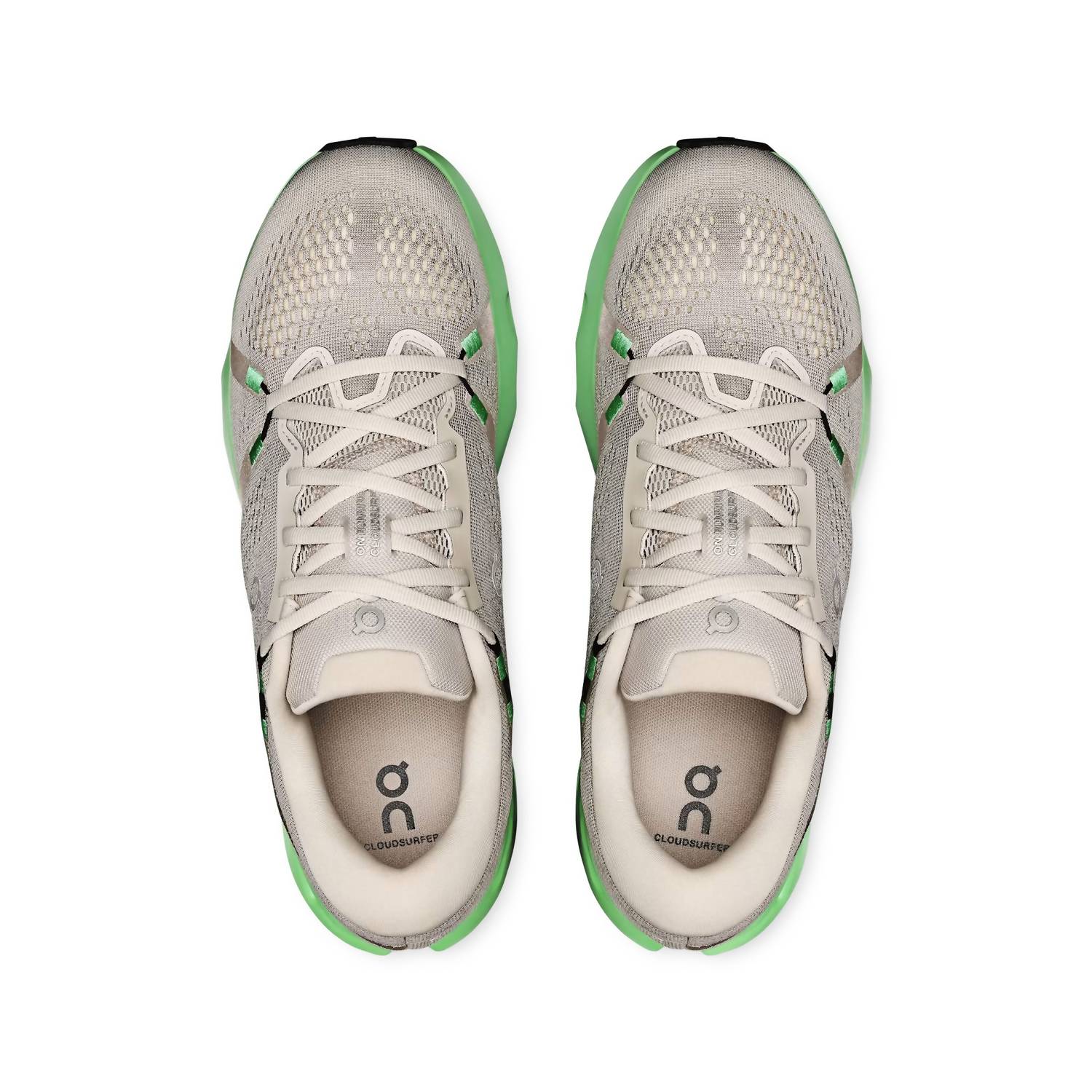 On Men's Cloudsurfer 2 Running Shoes in truffle honeydew 1 - men's shoe - view 11