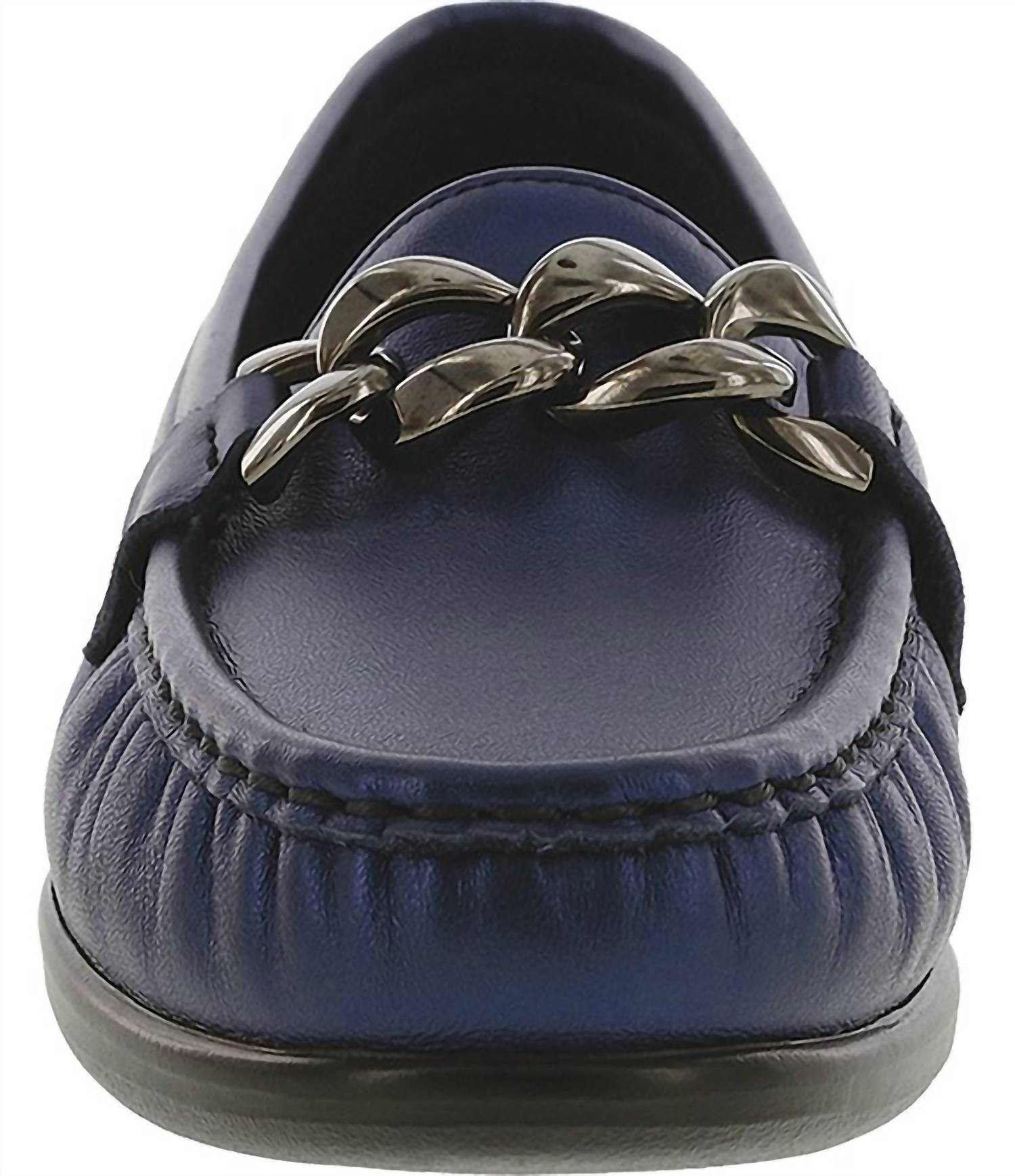 Sas - Women's Metro Link Leather Chain Detail Loafers