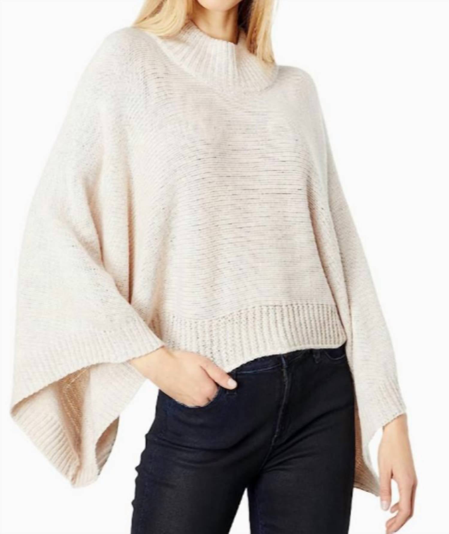 bishop + young Women's Olivia Crop Sweater in white - women's sweater - detail view