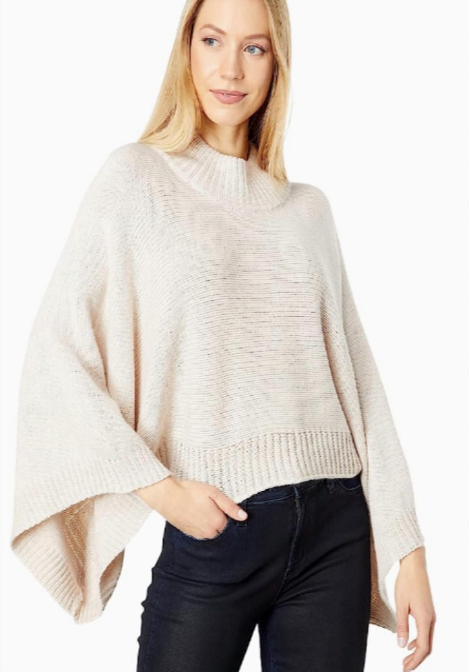 bishop + young Women's Olivia Crop Sweater in white - women's sweater - alternate view
