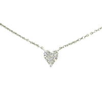 House Of India - Women's Paved Small Heart Necklace