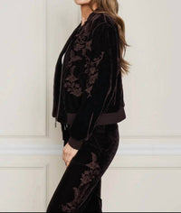 Paparazzi - Velvet Embroidered Bomber Jacket