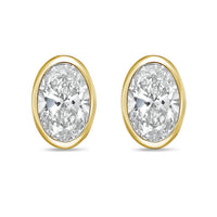 Diana M Jewels - Women's Oval Lab-grown Diamond Stud Earrings (4.00 Tcw) - Signature Plus