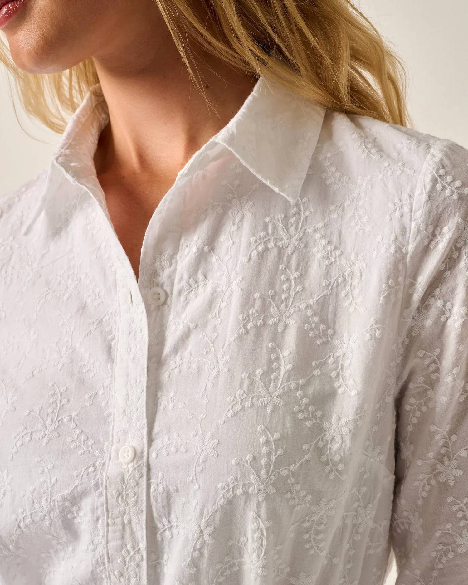 Johnnie-O - Jenna Embroidered Flared Shirt Dress