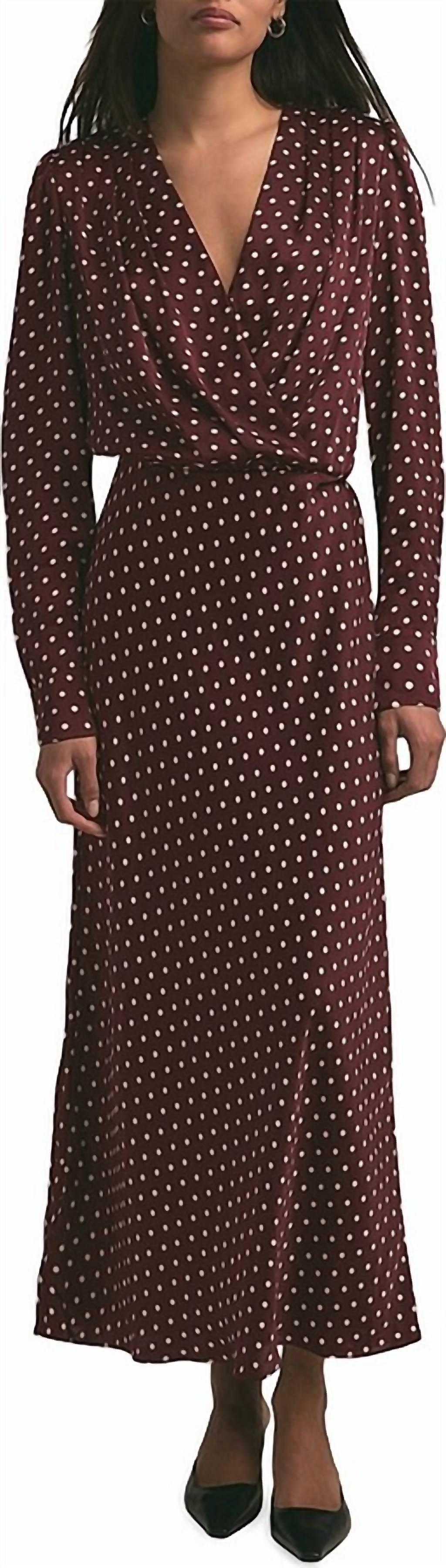 Favorite Daughter Nita Maxi Dress in sangria ditsy dot - women's dress