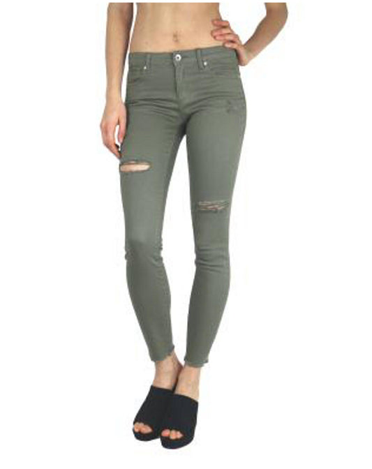 Tractr - Fray Hem Ankle Crop Jeans