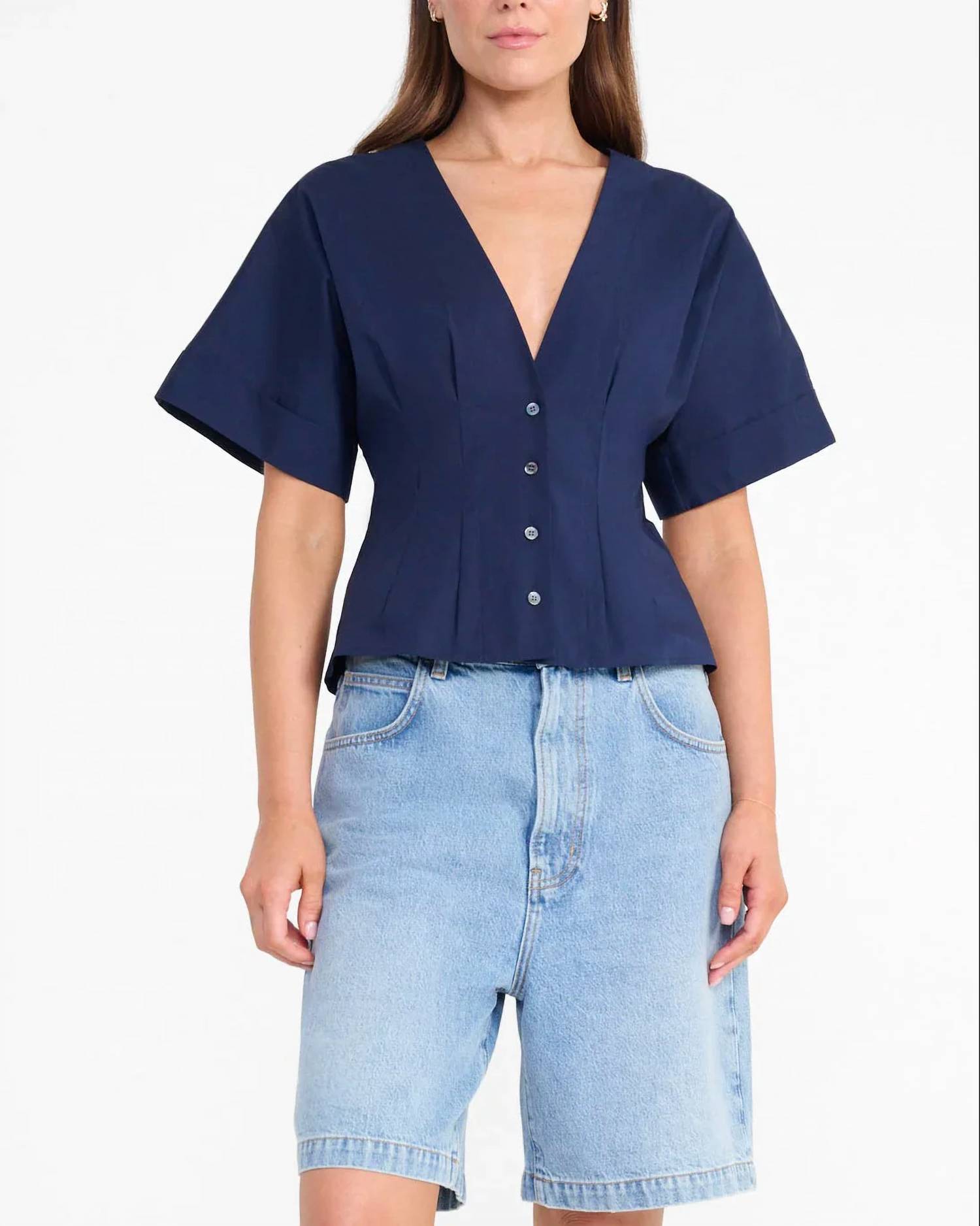 Staud - Elle Short Sleeve Top