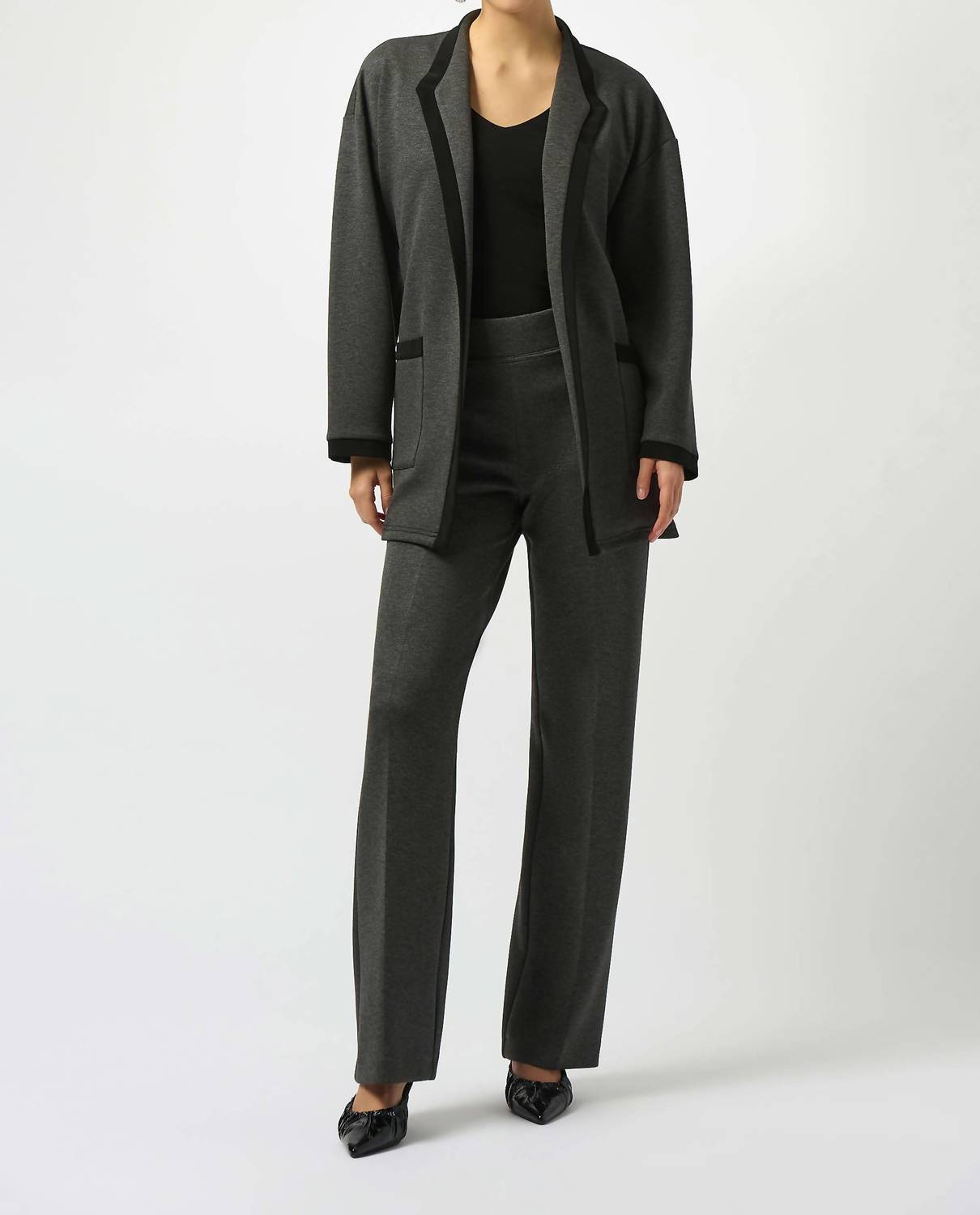 Joseph Ribkoff - Scuba Jersey Wide-Leg Pull-On Pants