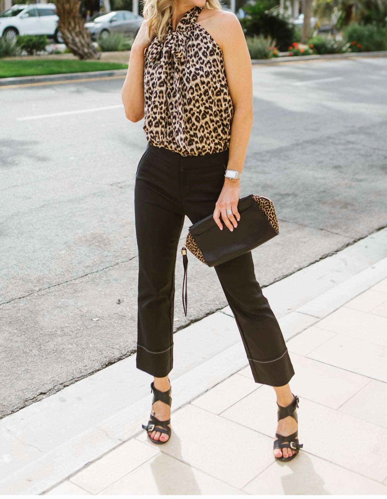 Baxter Cropped Straight-Leg Trouser