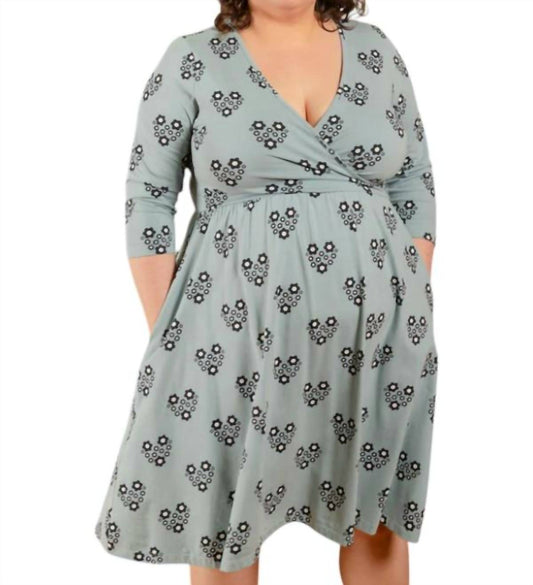 Mata Traders - Callie Long Sleeve Wrap Dress