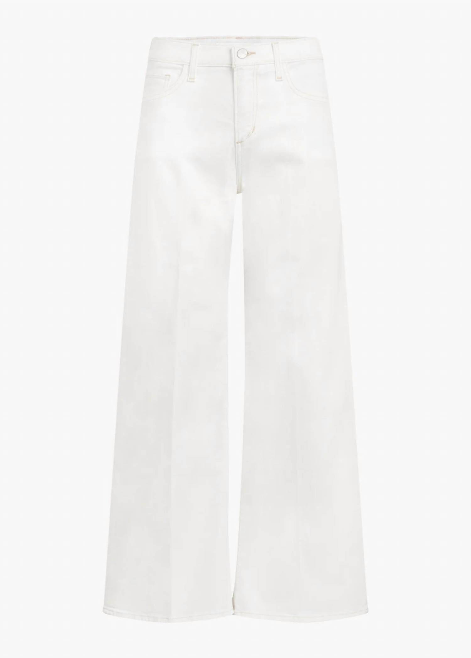 Joe's Jeans Lou Lou Low Rise Wide Leg Jean in white - women's jeans - view 6