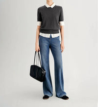 Meilleur Moment - Short Sleeve Layered-Look Top