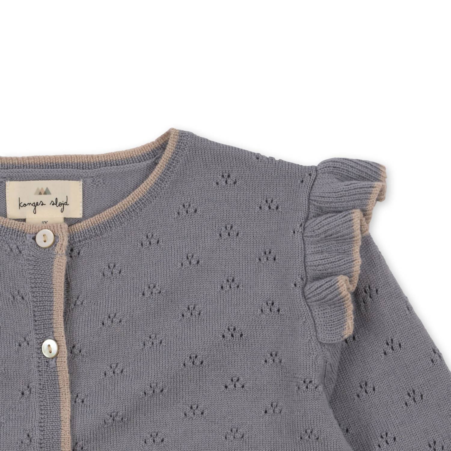 Konges Sløjd - Girls' Valkan Pointelle Knit Sweater