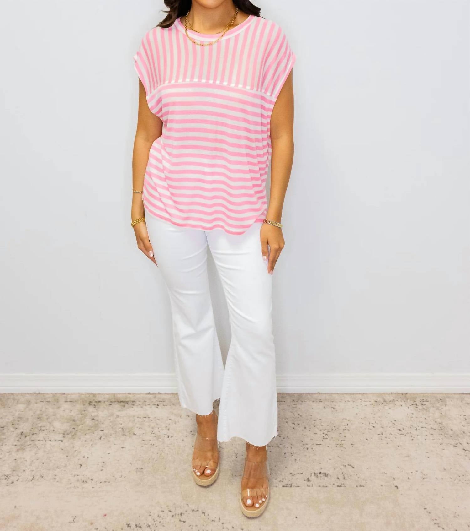Wishlist - Striped Muscle Tank Top