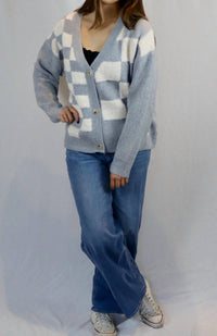 Adora - Silver Square Cardigan
