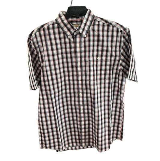 Wrangler - Men's Short Sleeve Plaid Button Shirt