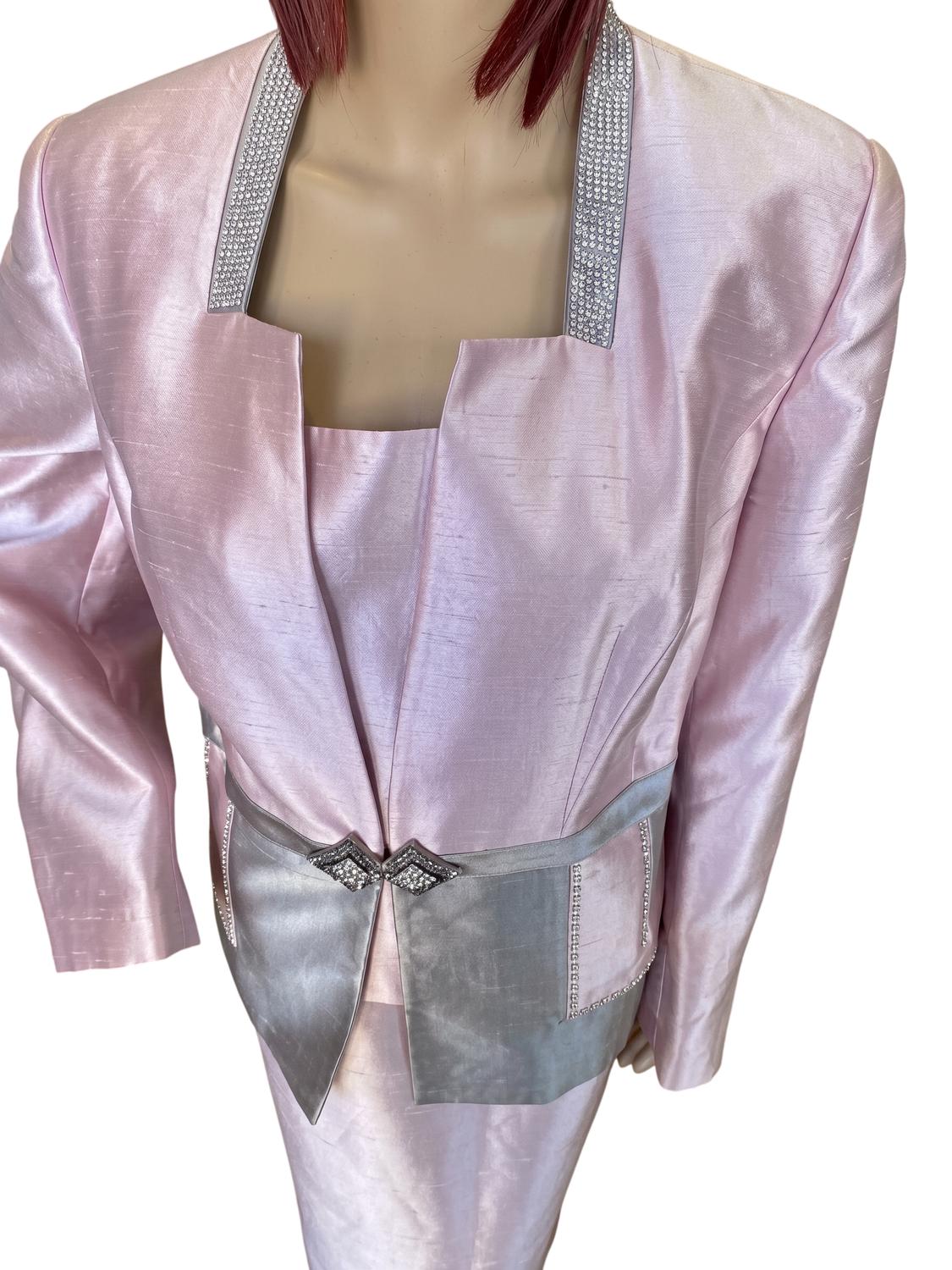 Luxe Especially Yours Women's Two-piece Bling Set in pink - women's skirt - detail view