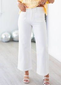 Just Black Denim - Patch Pocket Wide Leg Jeans