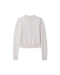 RE/DONE Mickey Mouse Classic Crewneck Sweatshirt in vintage white - women's top - alternate view