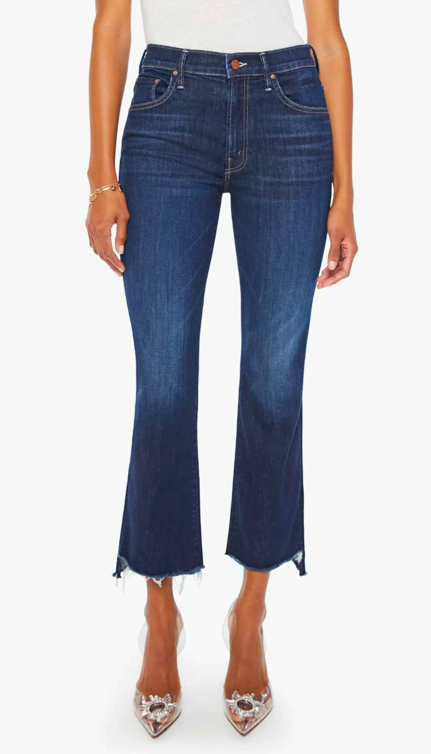 Mother - Insider Crop Step Fray Jeans
