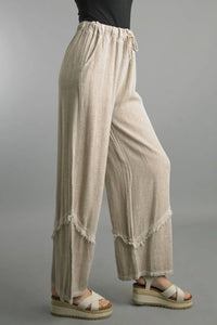 Tempo Paris - Palazzo Linen Pants