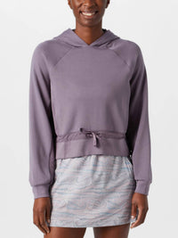 TravisMathew Golden State Skyloft Hoodie in moonscape - women's top - alternate view