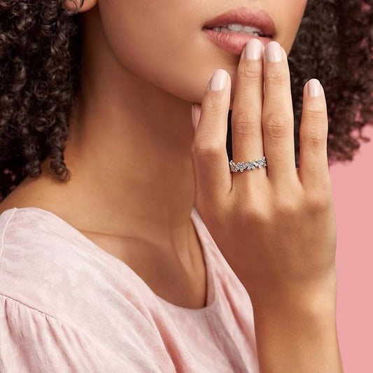 Pandora - Women's Sterling Daisy Flower Ring