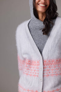 Crush - Brushed Surf Fairisle Cardigan