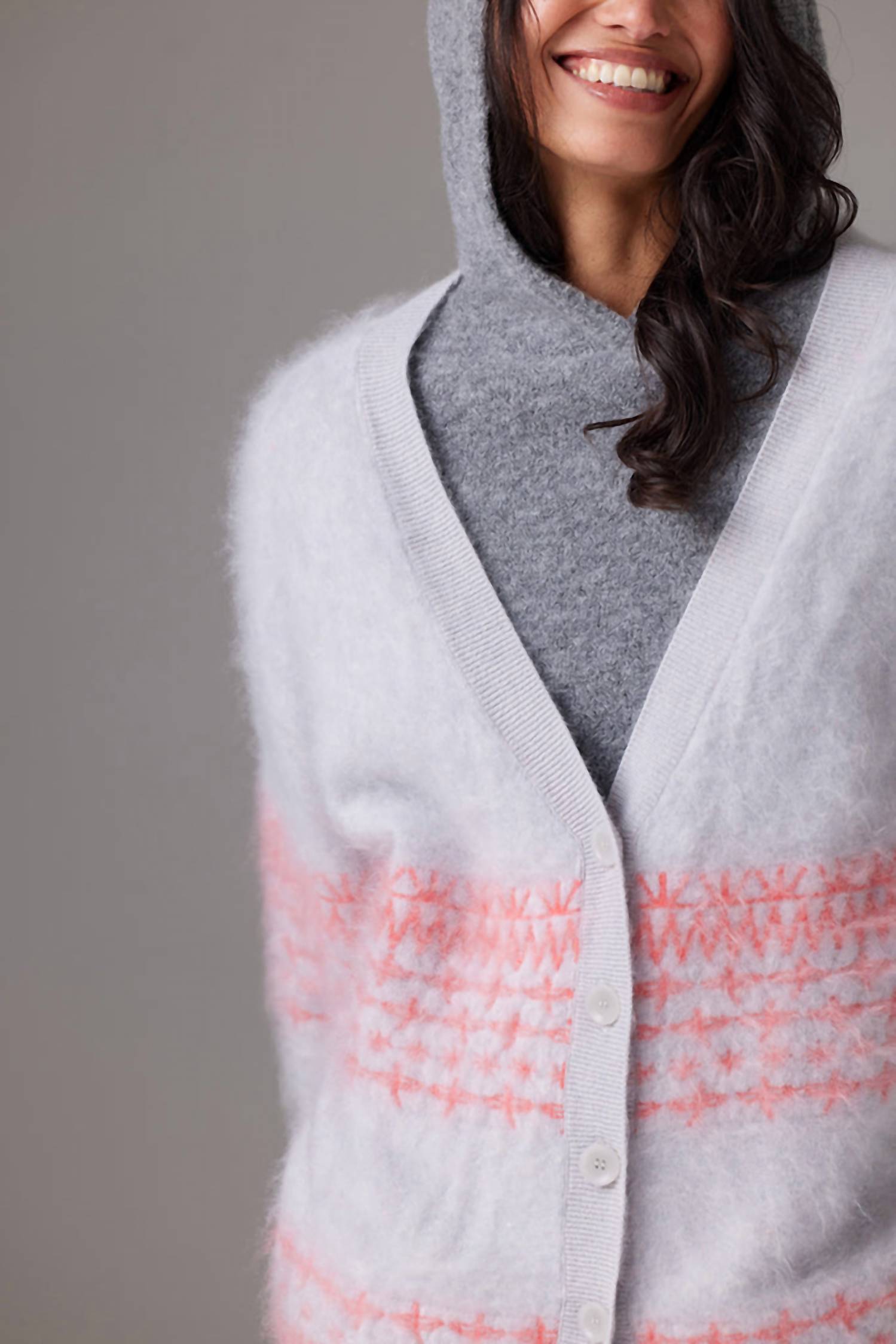 Crush - Brushed Surf Fairisle Cardigan