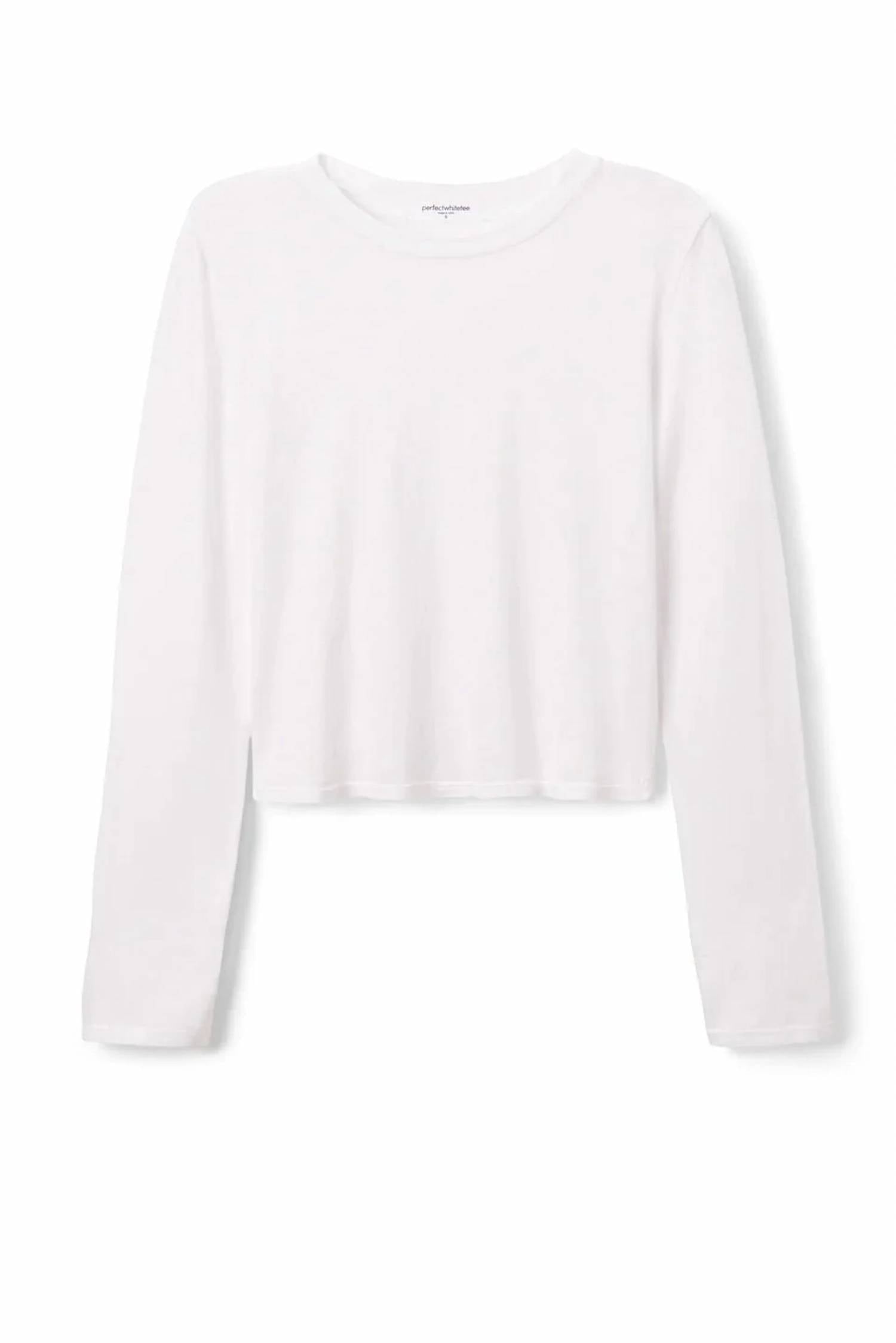 Perfectwhitetee - Jamie Long Sleeve Crew Neck Tee