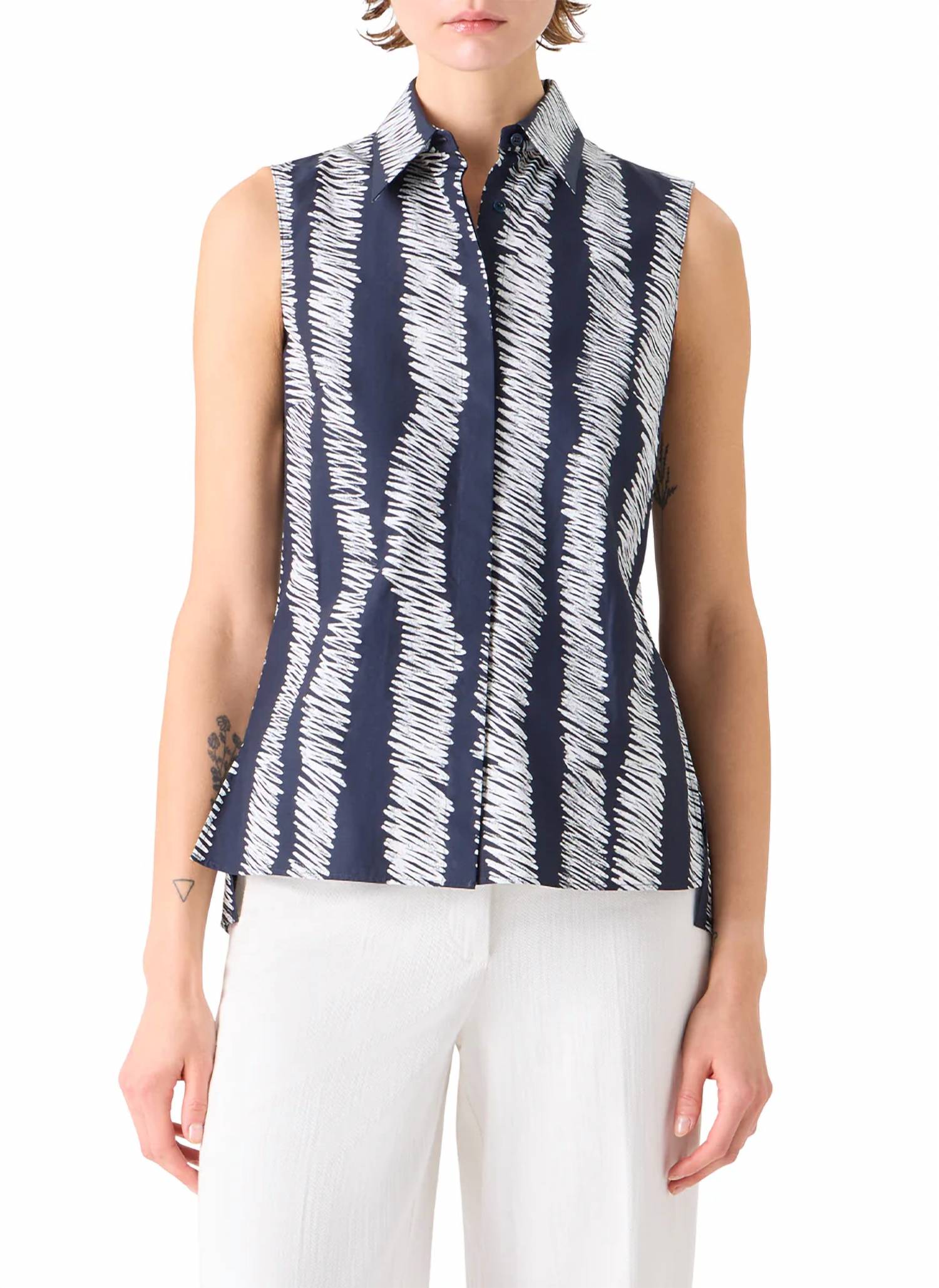 Akris Punto - Cotton Poplin Tunic Blouse