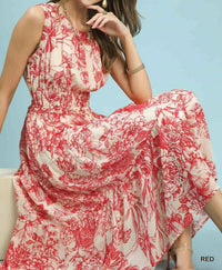 Umgee - Toile Print Midi Dress