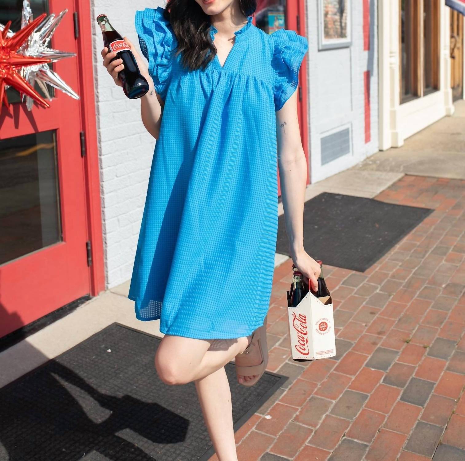 umgee Malibu Magic Dress in cobalt blue - women's dress