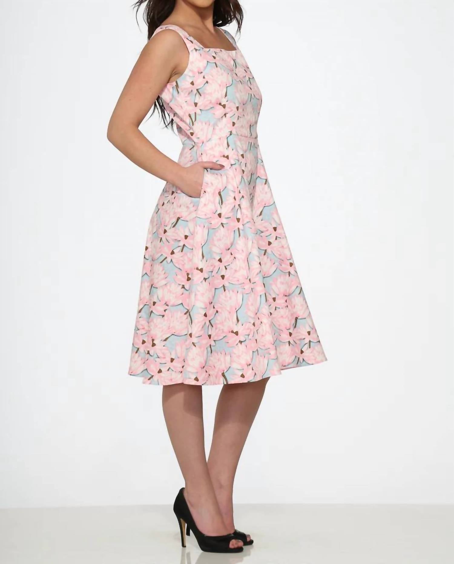 Orchid Bloom - Floral Swing Dress
