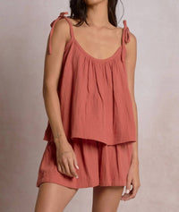 Elan - Flowy Top With Ties Straps