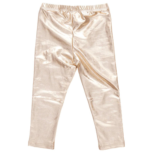 Pink Chicken - Girl's Lame Leggings