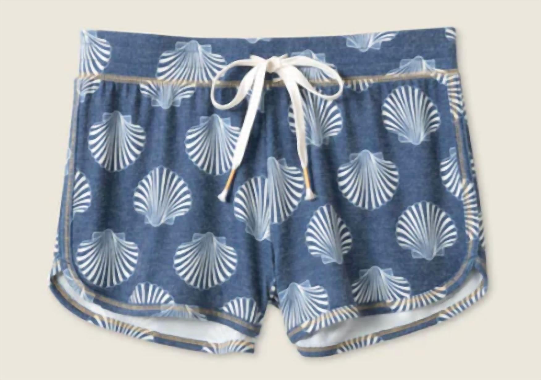 PJ Salvage Maritime Lounge Shell Shorts in navy - women's shorts - view 5