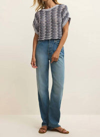 Z Supply - Ballast Crochet Stripe Sweater Top