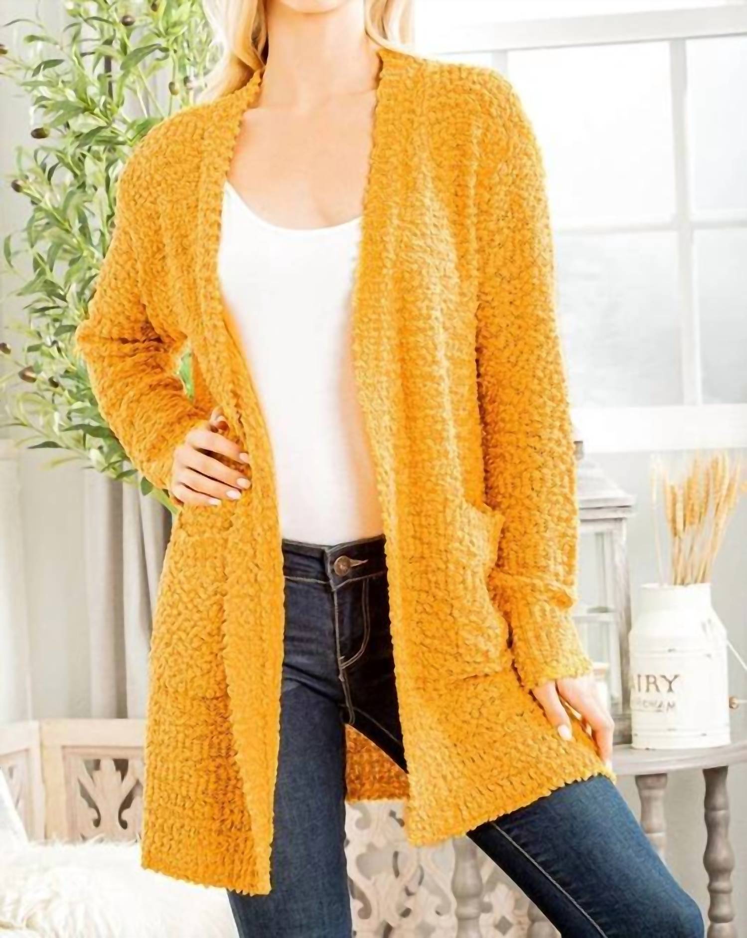 Heimish Usa - Bubble Knit Sweater Cardigan