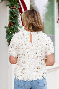 Thml - Glitterfrost Fuzzy Top