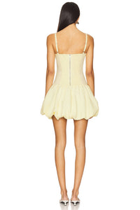 Blanknyc - Bubble Hem Linen Blend Mini Dress