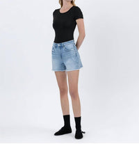 Vervet By Flying Monkey - High Rise Boyfriend Denim Shorts