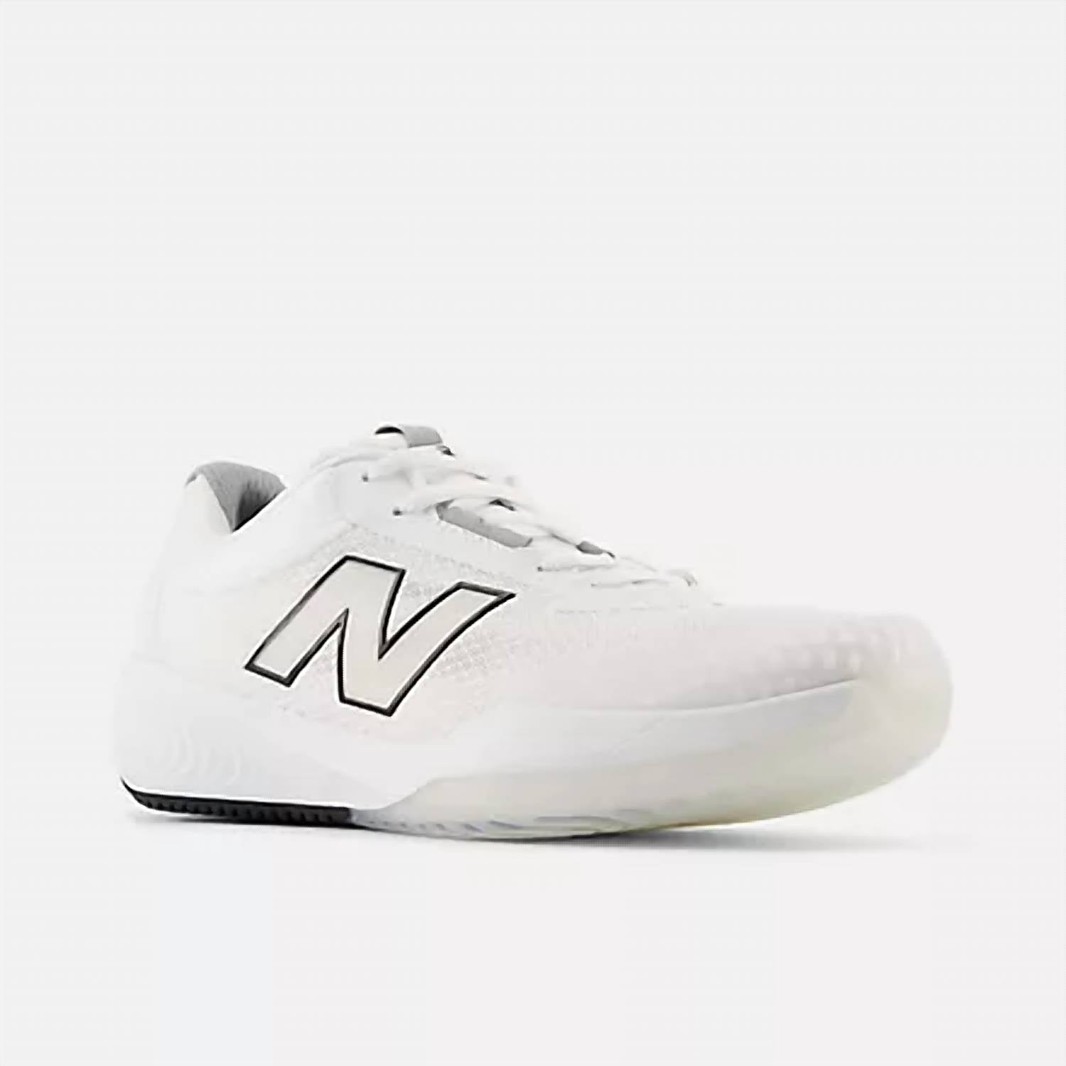 New Balance Women's Fuelcell 996v6 Pickleball Shoe in white black - women's shoe